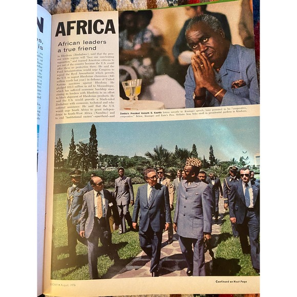 Vintage August 1976 Ebony SPECIAL ISSUE Magazine with Featured Cover, “AFRICA…k - Picture 10 of 15